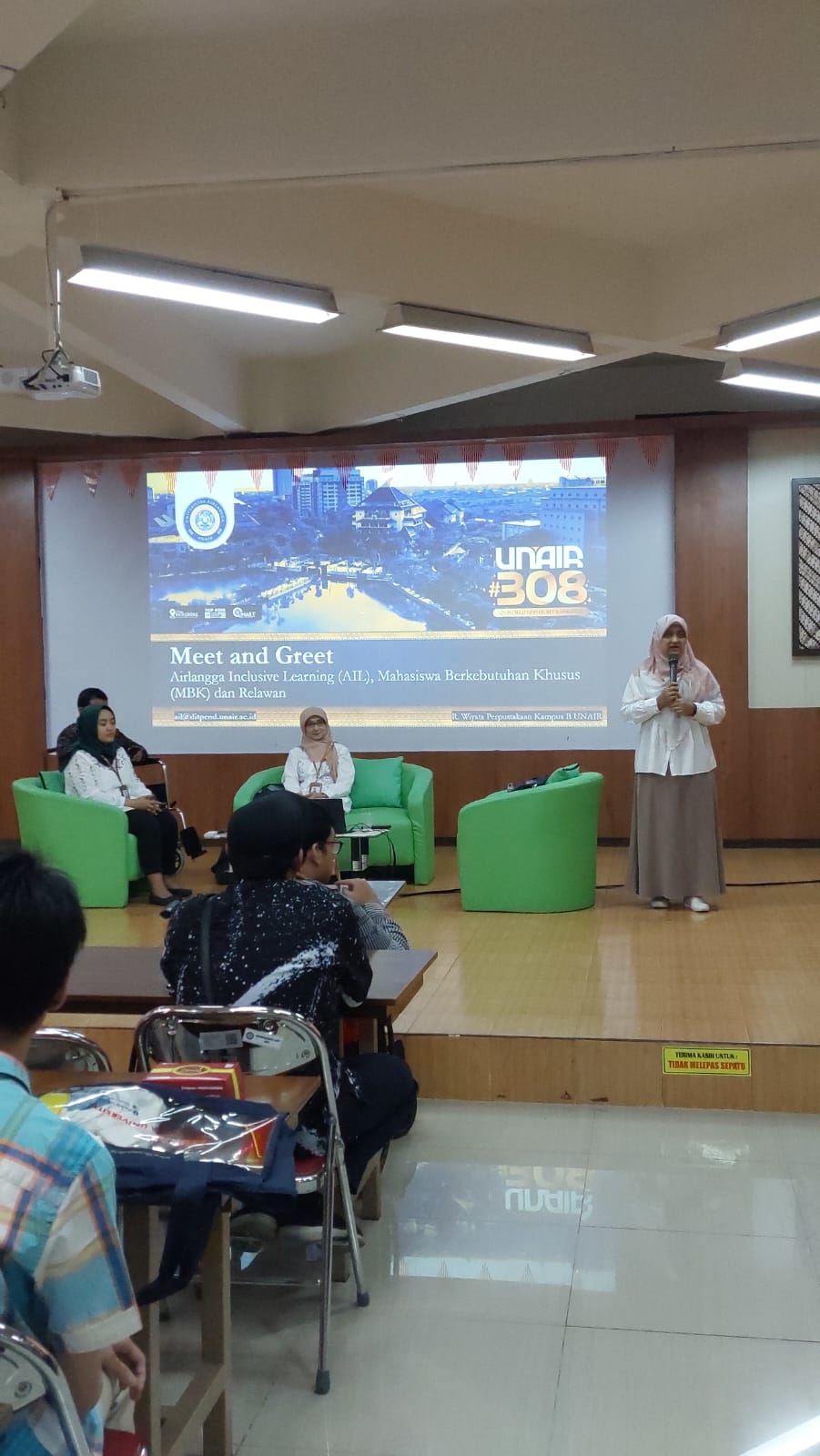 Ketua koordinator AIL dalam menyampaikan sambutan Meet and Greet