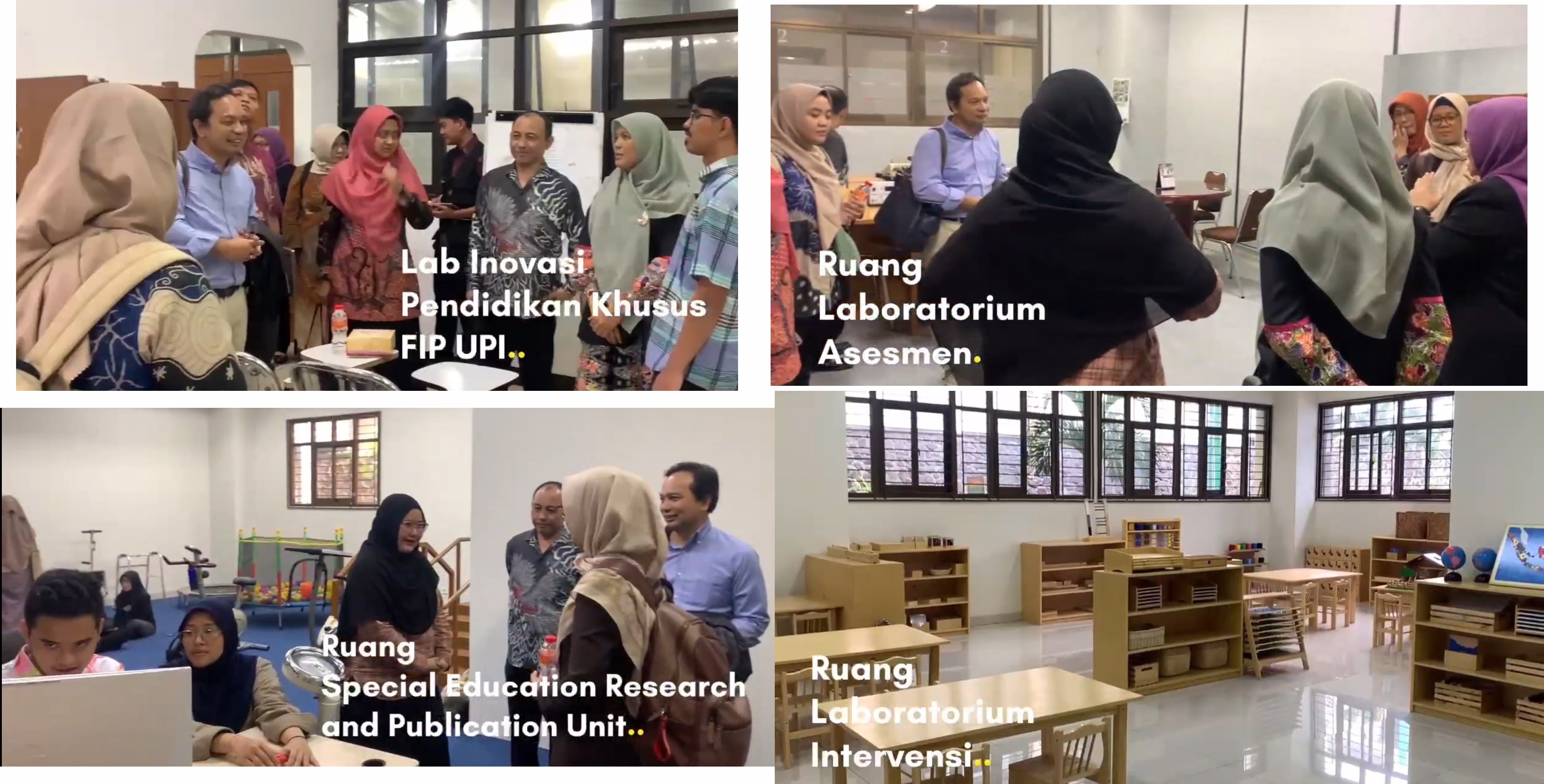 Kunjungan langsung di beberapa ruangan Pusat Difusi Inklusi yang inovasi inklusi, mudah diakses dan responsif bagi mahasiswa dan masyarakat