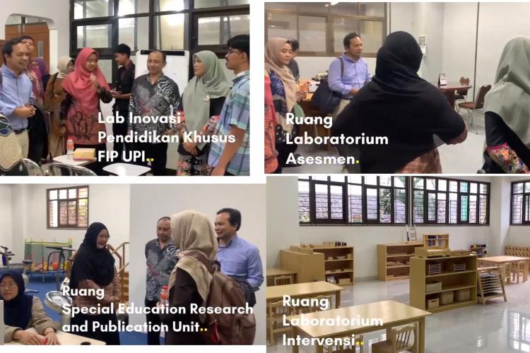 Kunjungan langsung di beberapa ruangan Pusat Difusi Inklusi yang inovasi inklusi, mudah diakses dan responsif bagi mahasiswa dan masyarakat